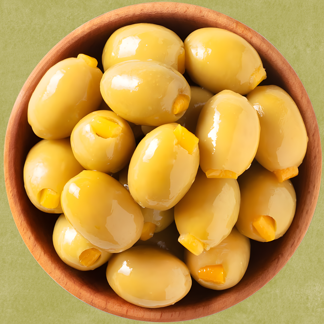 Dogal Fermente Organik Üretim Limonlu Yeşil Zeytin - 1 Kg