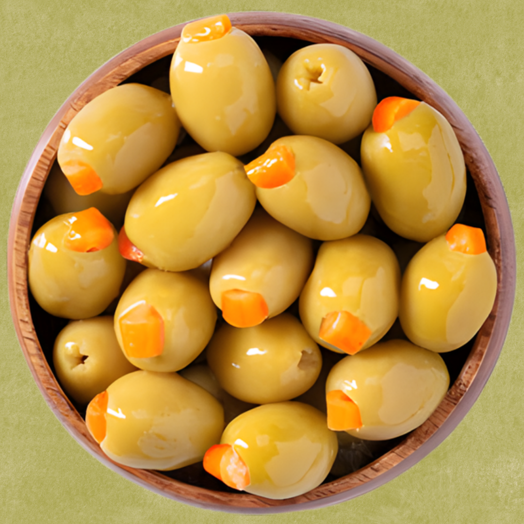 Dogal Fermente Organik Üretim Portakallı Yeşil Zeytin - 1 Kg