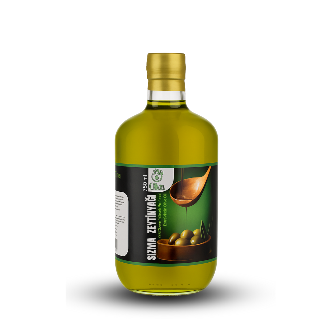 2025_2026 Kasım Ayı Naturel Soğuk Sıkım Olgun Hasat Premium Zeytinyağı 750 Ml. Cam Şişe